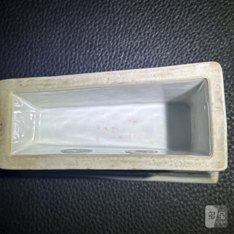 清晚期-民国 粉彩花卉纹高足格盘 - 图14